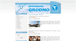 Desktop Screenshot of grodnoavia.com